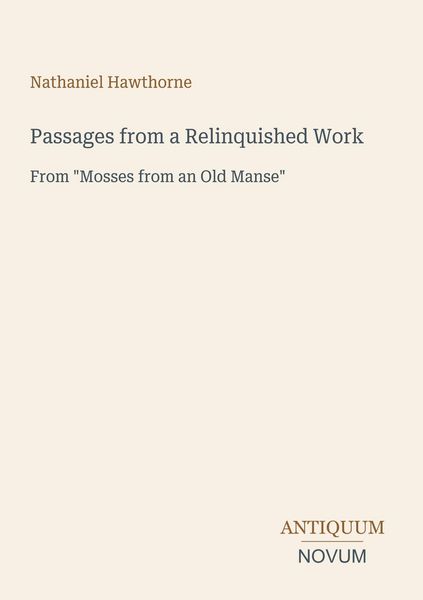Produktbild: Passages from a Relinquished Work