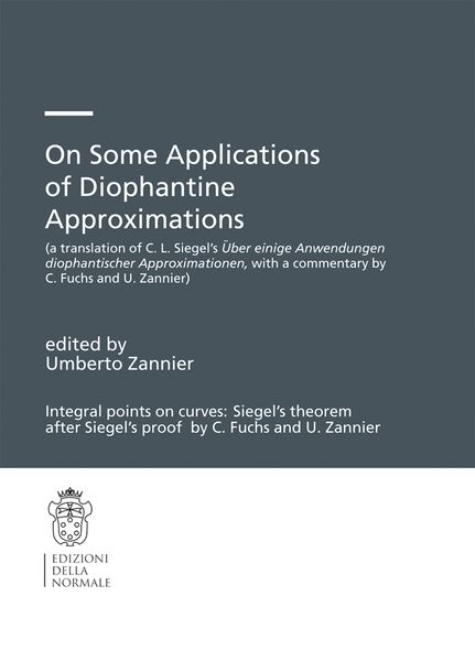 Produktbild: On Some Applications of Diophantine Approximations