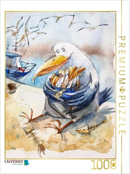 CALVENDO Puzzle Fish and Chips | 1000 Teile Lege-Größe 64x48cm Foto-Puzzle für glückliche Stunden
