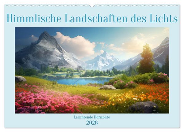 Himmlische Landschaften des Lichts (Wandkalender 2026 DIN A2 quer), CALVENDO Monatskalender