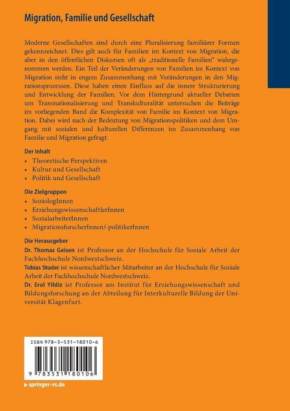 Produktbild: Migration, Familie und Gesellschaft