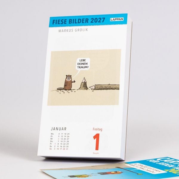 Produktbild: Fiese Bilder Cartoons f&uuml;r jeden Tag 2027: Tagesabrei&szlig;kalender