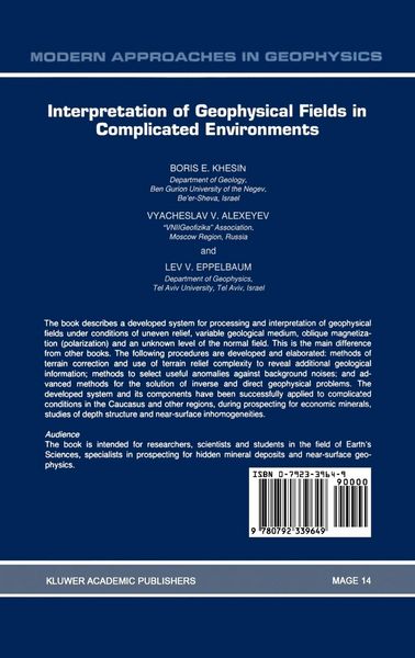Produktbild: Interpretation of Geophysical Fields in Complicated Environments
