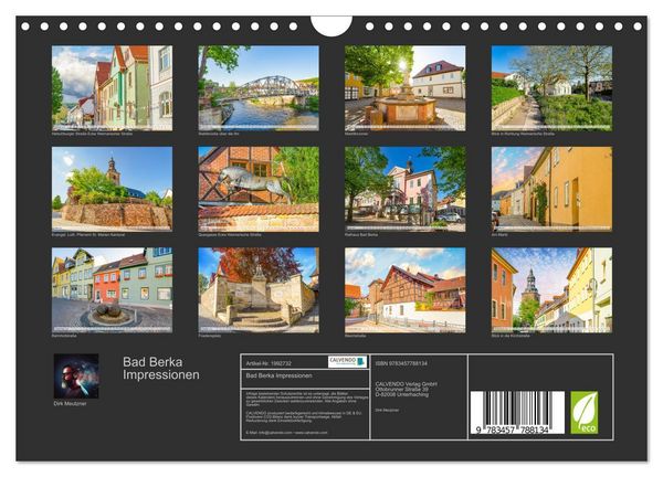 Produktbild: Bad Berka Impressionen (Wandkalender 2026 DIN A4 quer), CALVENDO Monatskalender