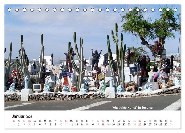 Produktbild: Die Canarischen Inseln - Lanzarote (Tischkalender 2026 DIN A5 quer), CALVENDO Monatskalender