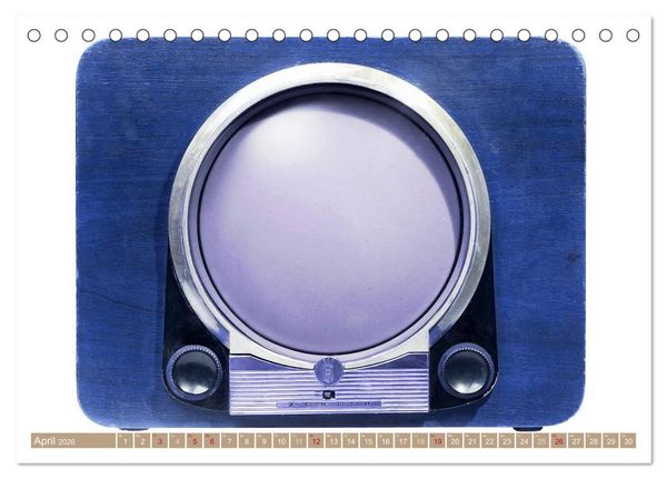 Produktbild: Fernseher der 1950er bis 70er Jahre: In die R&ouml;hre geguckt (Tischkalender 2026 DIN A5 quer), CALVENDO Monatskalender