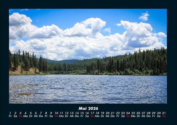 Produktbild: Die Seen der Erde 2026 Fotokalender DIN A4