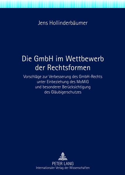 Produktbild: Die GmbH im Wettbewerb der Rechtsformen