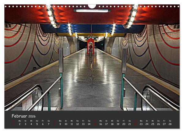 Produktbild: U-Bahn-Stationen des Westens (Wandkalender 2026 DIN A3 quer), CALVENDO Monatskalender