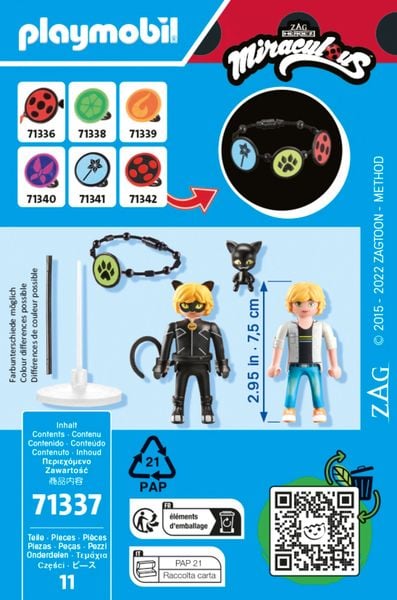 Produktbild: PLAYMOBIL® 71337 Miraculous: Adrien & Cat Noir