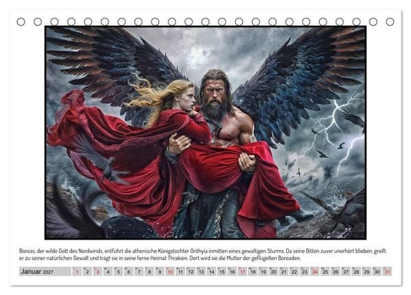 Produktbild: G&ouml;tter, Helden und Emotionen im Kinosaal (Tischkalender 2027 DIN A5 quer), CALVENDO Monatskalender
