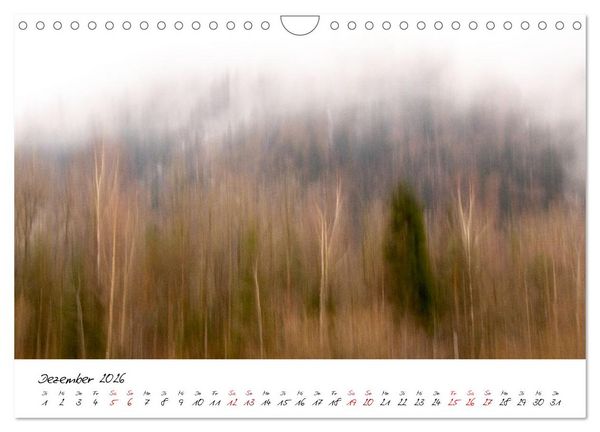 Produktbild: Abstrakte Landschaft ICM (Intentional Camera Movement) Fotografie (Wandkalender 2026 DIN A4 quer), CALVENDO Monatskalender