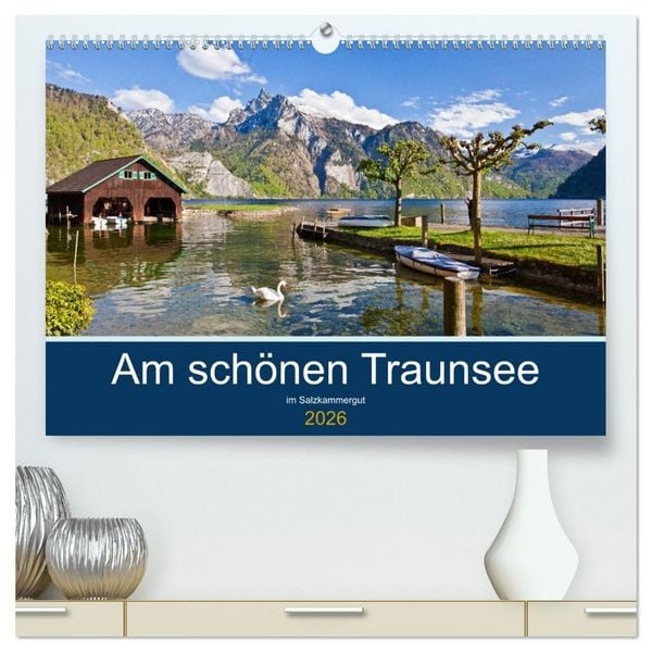 Produktbild: Am sch&ouml;nen Traunsee im Salzkammergut (hochwertiger Premium Wandkalender 2026 DIN A2 quer), Kunstdruck in Hochglanz