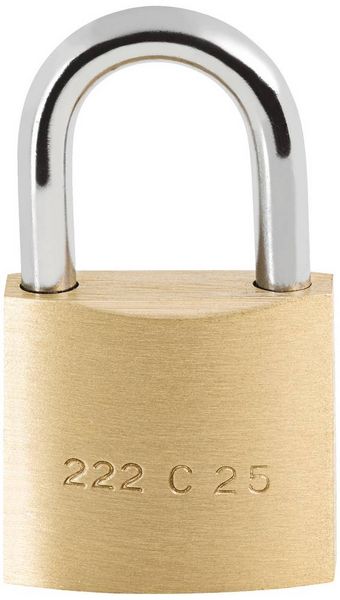 Produktbild: Burg W&auml;chter 3041 Vorh&auml;ngeschloss 25.00 mm verschieden schlie&szlig;end Messing Schl&uuml;sselschloss