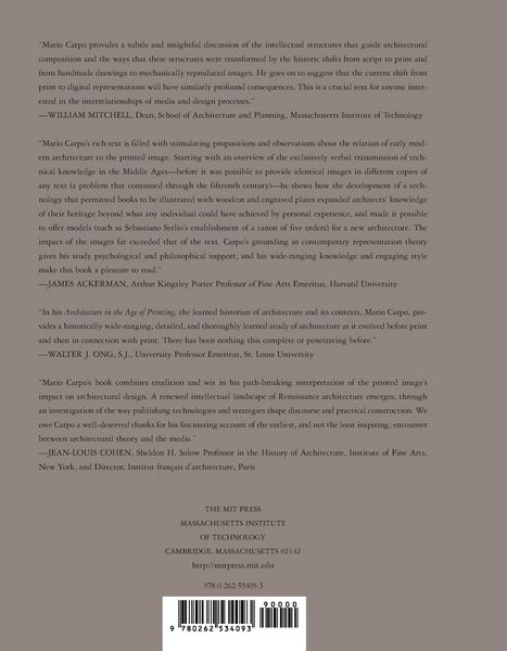 Produktbild: Architecture in the Age of Printing
