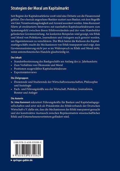 Produktbild: Strategien der Moral am Kapitalmarkt