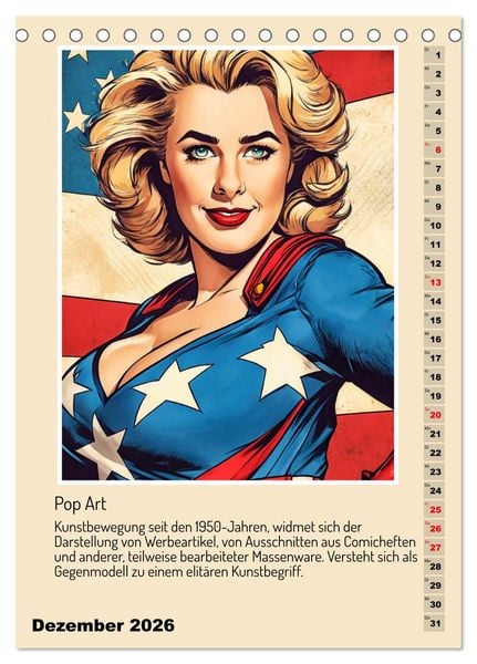 Produktbild: Kunststile der Moderne in Darstellungen von Frauen (Tischkalender 2026 DIN A5 hoch), CALVENDO Monatskalender