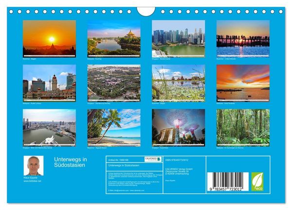 Produktbild: Unterwegs in S&uuml;dostasien (Wandkalender 2026 DIN A4 quer), CALVENDO Monatskalender