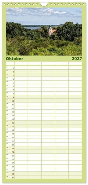 Produktbild: Familienplaner 2027 - Das idyllische Usedom mit 5 Spalten (Wandkalender, 21 x 45 cm) CALVENDO
