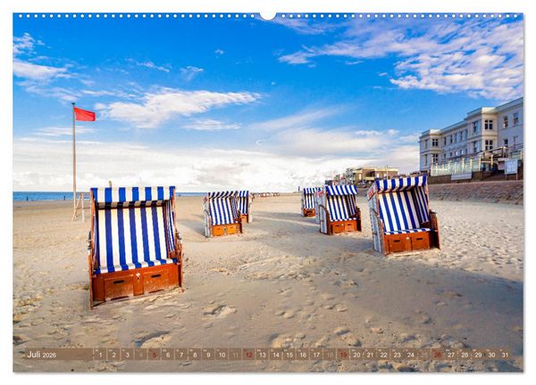Produktbild: INSELLIEBE NORDERNEY (hochwertiger Premium Wandkalender 2026 DIN A2 quer), Kunstdruck in Hochglanz