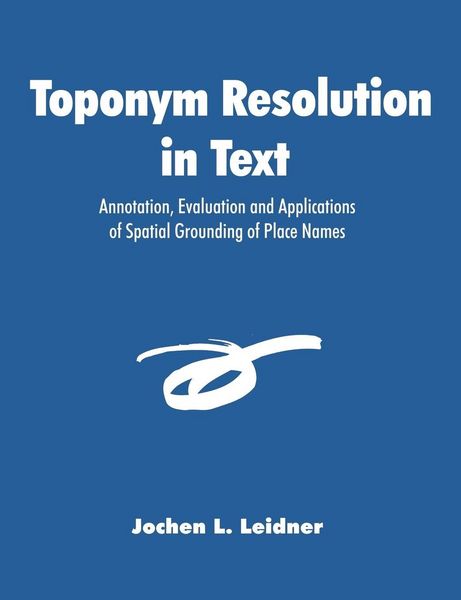 Produktbild: Toponym Resolution in Text