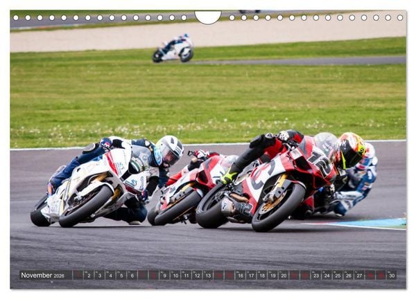 Produktbild: Motorrad Rennsport (Wandkalender 2026 DIN A4 quer), CALVENDO Monatskalender