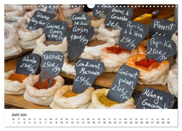 Produktbild: March&eacute; hebdomadaire - Ein Rundgang &uuml;ber einen franz&ouml;sischen Wochenmarkt (Wandkalender 2026 DIN A3 quer), CALVENDO Monatskalender