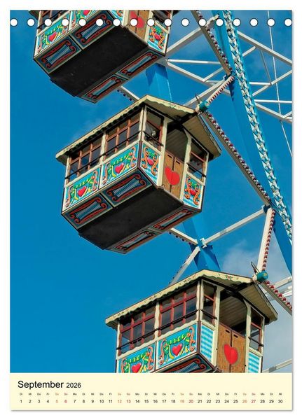 Produktbild: Riesenrad - hoch hinaus (Tischkalender 2026 DIN A5 hoch), CALVENDO Monatskalender