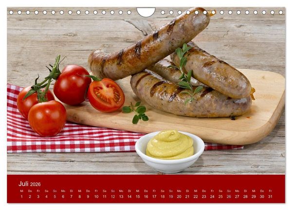 Produktbild: Schinken und Wurst (Wandkalender 2026 DIN A4 quer), CALVENDO Monatskalender