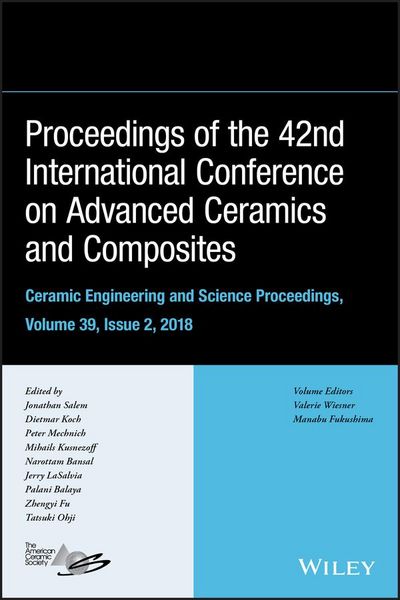 Produktbild: Proceedings of the 42nd International Conference on Advanced Ceramics and Composites, Volume 39, Issue 2