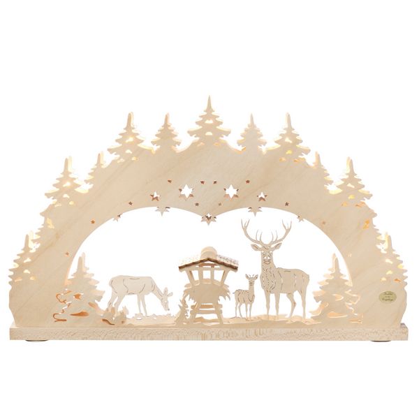 Produktbild: SAICO Original 3D-Lichterbogen "Wald", 7-flammige Premium 3D-Lichterbogen "Wald", 7-flammige Premium