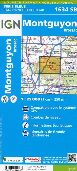 Produktbild: Montguyon.Brossac 1:25 000