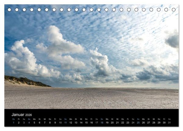 Produktbild: Wolken &uuml;ber D&auml;nemark (Tischkalender 2026 DIN A5 quer), CALVENDO Monatskalender