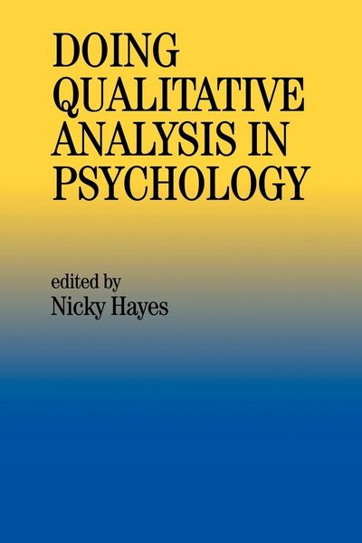 Produktbild: Doing Qualitative Analysis In Psychology