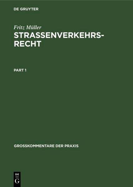 Produktbild: Stra&szlig;enverkehrsrecht