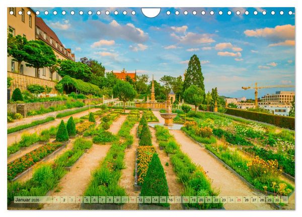 Produktbild: Leonberg - Altstadt in Abendstimmung (Wandkalender 2026 DIN A4 quer), CALVENDO Monatskalender