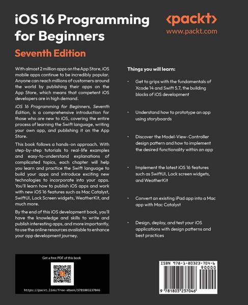 Produktbild: iOS 16 Programming for Beginners - Seventh Edition