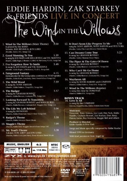 Live In Concert: Presenting Wind In The Willows