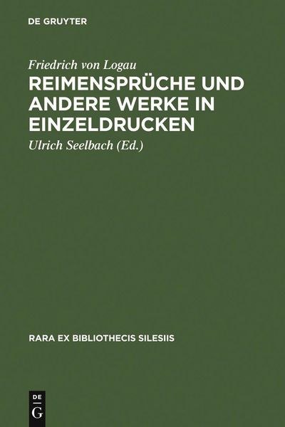 Produktbild: Reimenspr&uuml;che und andere Werke in Einzeldrucken