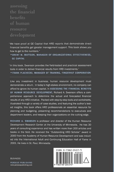 Produktbild: Assessing the Financial Benefits of Human Resource Development