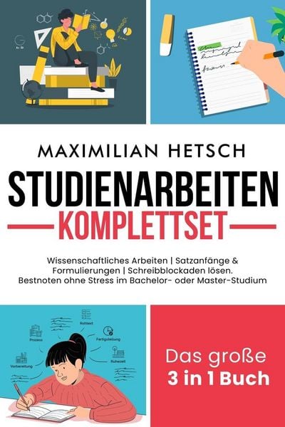 Produktbild: Studienarbeiten Komplettset - Das gro&szlig;e 3 in 1 Buch