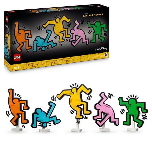 LEGO Art Keith Haring – Tanzende Figuren 31216 - Deko-Set für Erwachsene