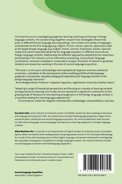 Produktbild: Investigating Pragmatics in Foreign Language Learning, Teaching and Testing