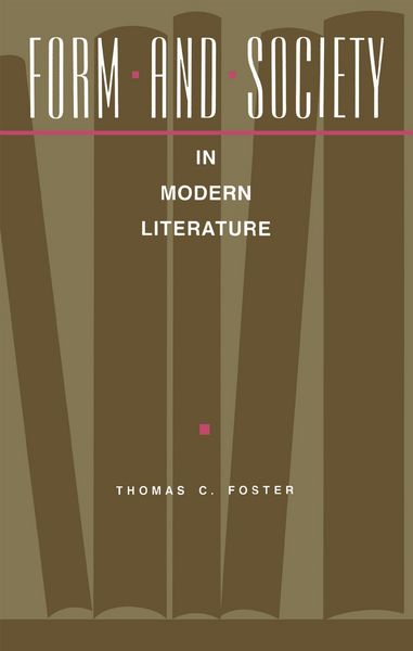 Produktbild: Form and Society in Modern Literature