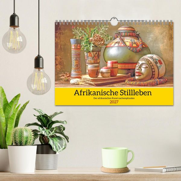 Produktbild: Afrikanische Stillleben - Der afrikanischen Kunst nachempfunden (Wandkalender 2027 DIN A4 quer), CALVENDO Monatskalender