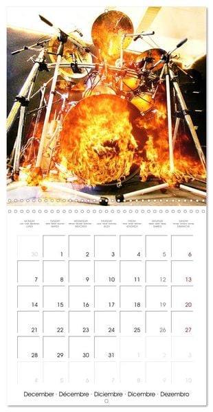 Produktbild: Drummer Action (Wall Calendar 2026 12 &times; 12 Inch) CALVENDO 12 Month Wall Calendar