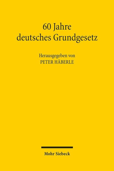 Produktbild: 60 Jahre deutsches Grundgesetz