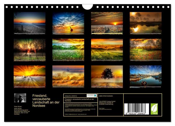 Produktbild: Friesland, verzauberte Landschaft an der Nordsee (Wandkalender 2026 DIN A4 quer), CALVENDO Monatskalender