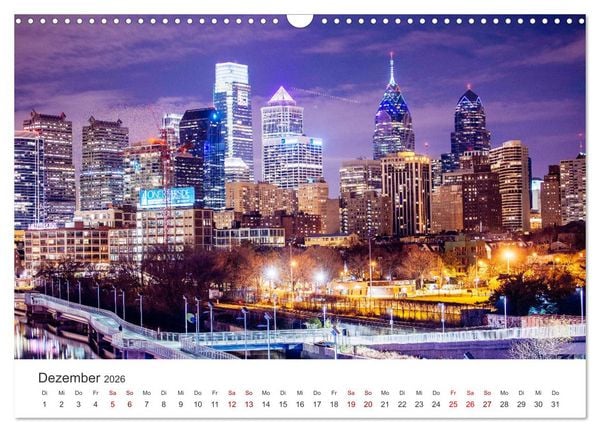 Produktbild: Philadelphia - The Birthplace of America (Wandkalender 2026 DIN A3 quer), CALVENDO Monatskalender