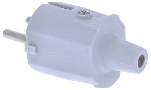 Produktbild: AS Schwabe 62220 Schutzkontaktstecker PVC 230V Grau